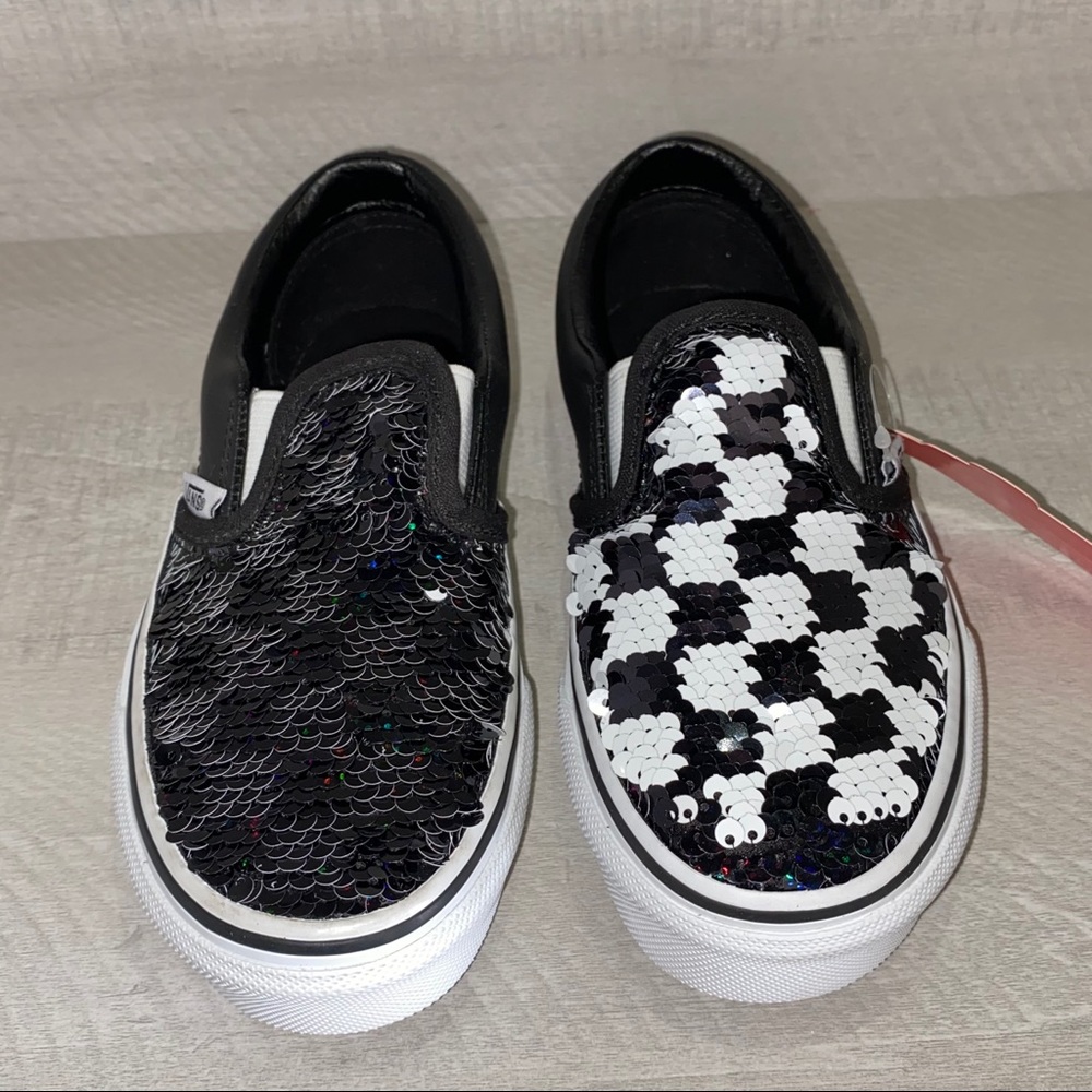 Vans Girls Slip On Flipping Sequins